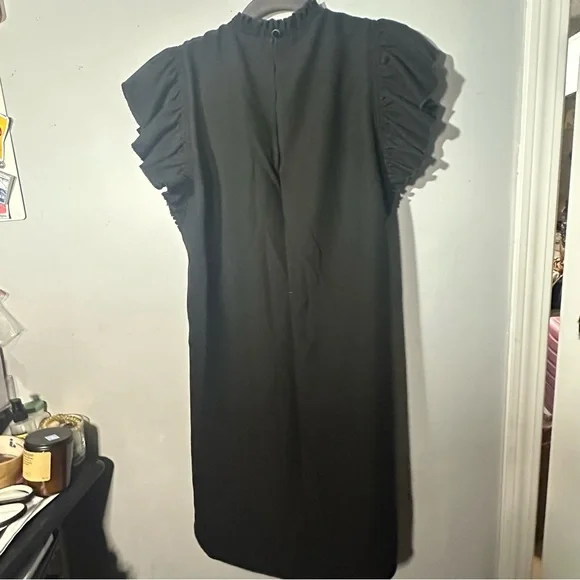 KATE SPADE Ruffle-sleeve Crepe Dress - Picture 6 of 8